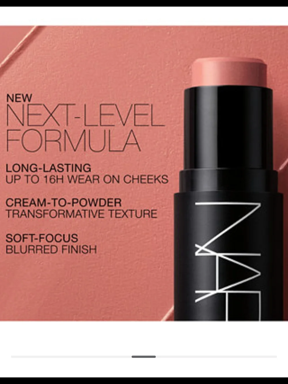 NARS Cream Blush Stick In Orgasm Crave Multi-Use Cheek & Lip Tint Mini NWOB